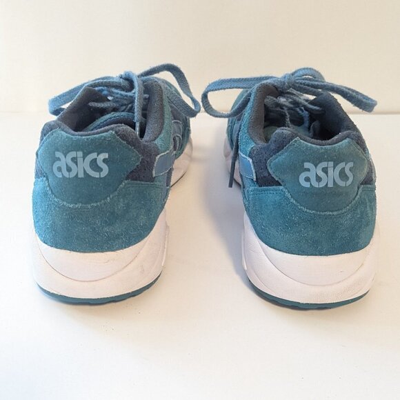 Retro Asics Gel Diablo Suede Turquoise Sneakers Running Shoes EU 41.5 Blue - Picture 4 of 10